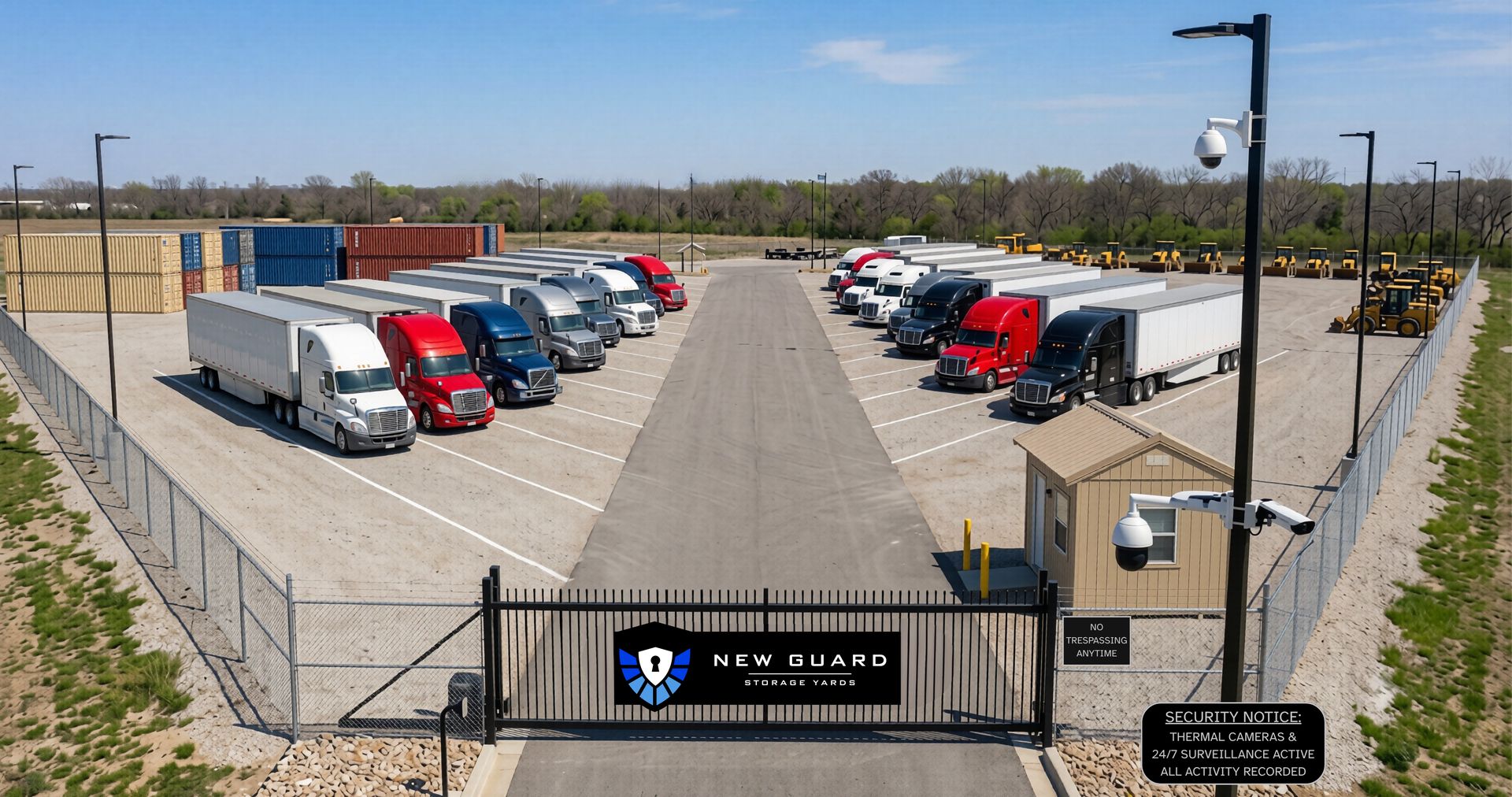 Semi-Truck & Trailer Parking at New Guard Storage Yards, Grantsville, Utah